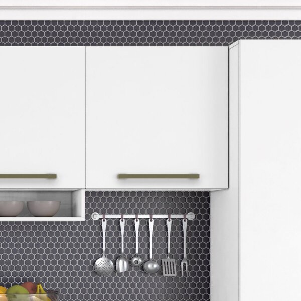 Armário De Cozinha Aéreo 1 Porta Color Plus Zanzini Branco La