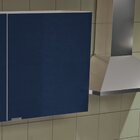 Armário De Cozinha Aéreo 1 Porta Quadria  Azul Noturno Saara