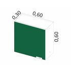 Armário De Cozinha Aéreo 1 Porta Quadria  Verde Amazônia Meta