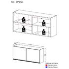 Armário De Cozinha Aéreo 2 Portas 120cm Lisboa Multimóveis Mp