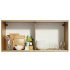 Armário De Cozinha Aéreo 2 Portas De Correr De Vidro Reflex R