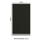 Armário De Cozinha Aéreo 35 Cm 1 Porta Branco/preto Glamy Mad