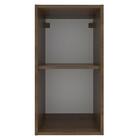 Armário De Cozinha Aéreo 35 Cm 1 Porta Rustic/preto Glamy Mad