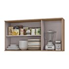 Armário De Cozinha Aéreo 3 Portas 120cm Vicenza Espresso Móve