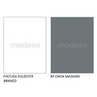 Armário De Cozinha Aéreo 40 Cm 1 Porta Branco/cinza Agata Mad