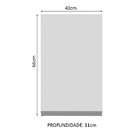 Armário De Cozinha Aéreo 40 Cm 1 Porta Rustic/branco Glamy Ma