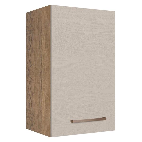 Armário De Cozinha Aéreo 40 Cm 1 Porta Rustic/crema Agata Mad