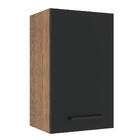 Armário De Cozinha Aéreo 40 Cm 1 Porta Rustic/preto Agata Mad