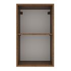 Armário De Cozinha Aéreo 40 Cm 1 Porta Rustic/preto Agata Mad