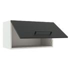 Armário De Cozinha Aéreo 60 Cm 1 Porta Basculante Branco/pret