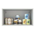 Armário De Cozinha Aéreo 60 Cm 1 Porta Basculante Branco/pret