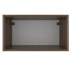Armário de Cozinha Aéreo 60 cm 1 Porta Rustic/Preto Glamy Mad