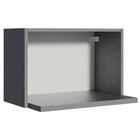 Armário De Cozinha Aéreo 60 Cm Com Nicho Para Forno Cinza Nic