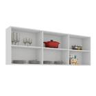 Armario De Cozinha Aereo 6 Portas Branco Maldivas Brienza