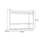 Armário De Cozinha Aéreo 70 5 Cm 2p Com Nicho Colin M12 - D'r