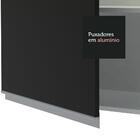 Armário De Cozinha Aéreo 70 Cm 1 Porta Basculante Branco/pret