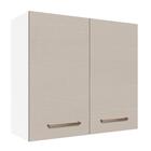 Armário De Cozinha Aéreo 70 Cm 2 Portas Branco/crema Agata Ma