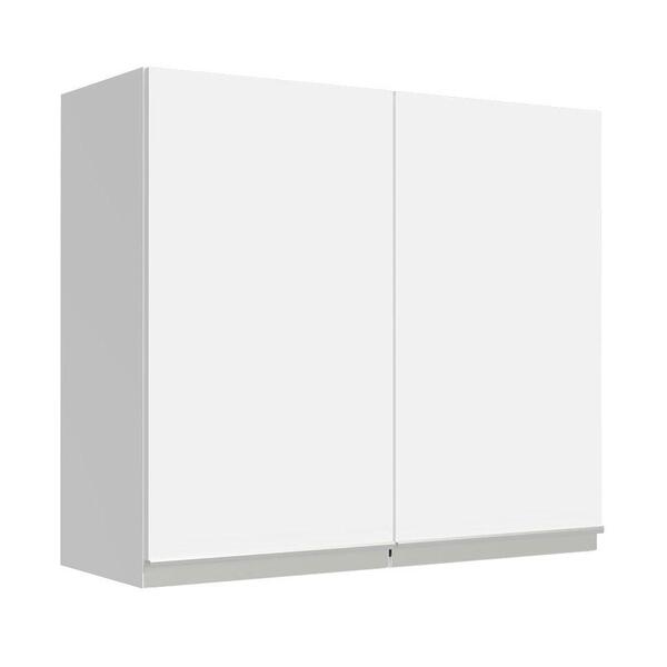 Armário De Cozinha Aéreo 70 Cm 2 Portas Branco Glamy Madesa