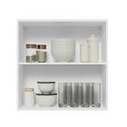Armário De Cozinha Aéreo 70 Cm 2 Portas Branco Glamy Madesa
