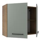 Armário De Cozinha Aéreo 70 Cm 2 Portas Rustic/cinza Agata Ma