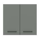 Armário De Cozinha Aéreo 70 Cm 2 Portas Rustic/cinza Agata Ma