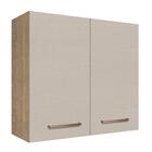 Armário De Cozinha Aéreo 70 Cm 2 Portas Rustic/crema Agata Ma