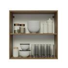 Armário De Cozinha Aéreo 70 Cm 2 Portas Rustic/preto Glamy Ma