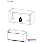 Armário De Cozinha Aéreo 70cm 1 Porta Basculante Veneza Multi