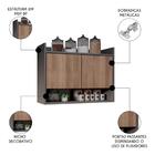 Armário De Cozinha Aéreo 71cm 2 Portas 1 Nicho Ceci Z34 Grafi