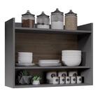 Armário De Cozinha Aéreo 71cm 2 Portas 1 Nicho Ceci Z34 Grafi