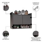 Armário De Cozinha Aéreo 71cm 2 Portas 1 Nicho Ceci Z34 Grafi