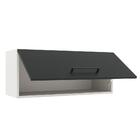 Armário De Cozinha Aéreo 80 Cm 1 Porta Basculante Branco/pret