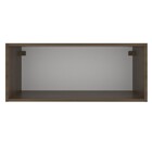 Armário De Cozinha Aéreo 80 Cm 1 Porta Rustic/preto Glamy Mad