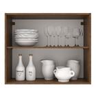 Armário De Cozinha Aéreo 80 Cm 2 Portas Rustic/branco Agata M