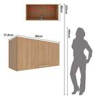 Armário De Cozinha Aéreo 80cm 1 Porta Basculante Copacabana M