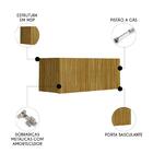 Armário De Cozinha Aéreo 80cm 1 Porta Minsk Z06 Freijó - Mpoz