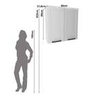 Armário De Cozinha Aéreo 80cm 2 Portas 100% Mdf Phoenix Móvel