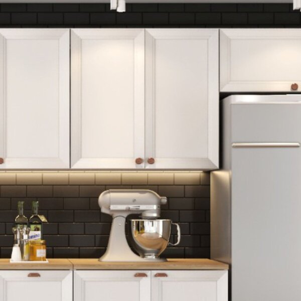 Armário De Cozinha Aéreo 80cm 2 Portas Unna Yescasa Branco