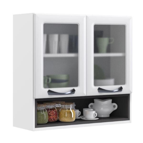 Armário De Cozinha Aéreo Aço Itatiaia 2 Portas 1 Nicho New Pr