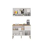 Armário De Cozinha Aereo Balcao New Valencia Salleto Branco