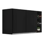 Armário De Cozinha Aéreo Califórnia 100cm E Nicho Garrafeiro