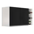 Armário De Cozinha Aéreo Califórnia 100cm E Nicho Garrafeiro