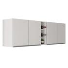 Armário De Cozinha Aéreo Califórnia 180cm Kit 2 Com Nicho Ade