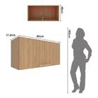 Armário De Cozinha Aéreo Com 1 Porta Basculante 80cm Multimóv