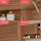 Armário De Cozinha Aéreo Com 1 Porta Basculante E Nichos 120c