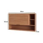 Armário De Cozinha Aéreo Com 1 Porta Basculante E Nichos 120c