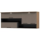 Armário De Cozinha Aéreo Com Iluminação 200cm Caiena Thela Me