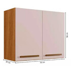 Armário De Cozinha Aéreo Cristal 2 Portas Arte Móveis