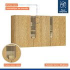 Armário De Cozinha Aéreo Dakota 120cm Com Vidro Cinamomo