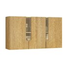 Armário De Cozinha Aéreo Dakota 120cm Com Vidro Cinamomo